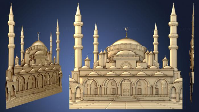 3D model Mosque for panel (STL)